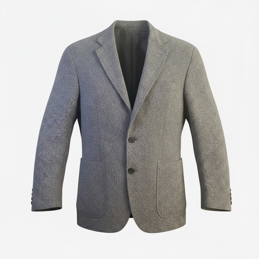 Canali Kei Gray Wool Silk Blend Sport Coat Blazer Unstructured Size 36R 52 Italy